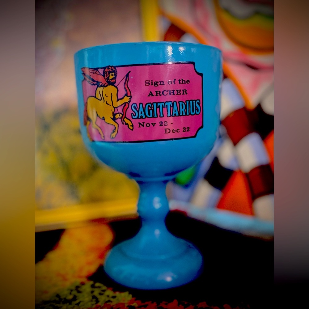 Vintage Sagittarius Goblet